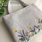 🌿ハーブガーデン・手刺繍ミニバッグ