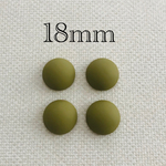 importアクリルマットカボション カーキ 4個入り