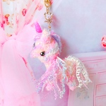 ミニユニコーン🦄🎀キーチェーン