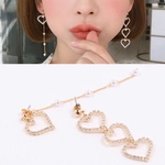 shasha shop ♡ ハート連ピアス