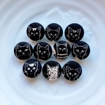 くるみボタン / 猫ボタン  18mm  10個セット