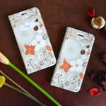 ［iPhone13対応］fall_brown iphone帯なし手帳型ケース