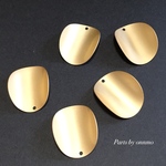 4pcs・歪みサークルマットゴールドチャーム　c-60