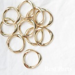 8pcs ツイストリング 20mm ゴールド