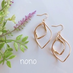 【再販】ひねりリングピアス(イヤリング)サージカルステンレス nonoacs