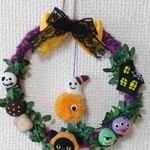 ハロウィンリース 羊毛フェルト ②