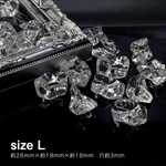 【10個】アイスビーズ　Ｌサイズ　氷　26mm×18mm×18mm