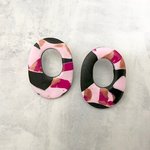 rétro textile/ ピアス