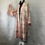 【105㎝　ロングカーディガン・着物リメイク】　