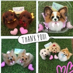 yaratomoyuki様 犬 羊毛フェルトストラップ