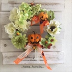 ◆ハロウィンリース【F】◆ハロウィン壁掛け・ハロウィン飾り・造花・アーティフィシャルフラワー・