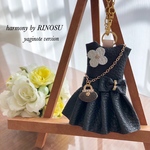 バッグチャーム 〜leather 〜 ☆black