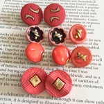 6445 ポーランド インポートボタン 20-25mm×10個セット autumn pink
