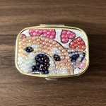 ピルケース　ミルキーストーン　柴犬　ハート