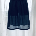 綿＊ペチコート・濃紺（スカート型）丈60cm 〜