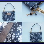 LIBERTY　Capel　カペル　ブラック　◆　本革持ち手付きティッシュポーチ