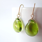 olive green drop piece