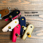 ▲SLIDE 大人カジュアルバイカラーでカスタム「スライドガン キーケース」コンパクト縦型収納（SGK-CUSTOM）Ⅱ