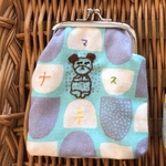 くぅちゃんのがま口財布イニシャルM