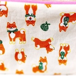 新作japan cotton 風呂敷柴犬ポーチ