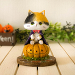 【陶土】ハロウィン猫さん (三毛猫)