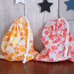 シンプルきんちゃく〜ちょうちょ×花畑〜
