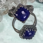 瑠璃色・・ラピスラズリ スクエアring(８～２２号・SV925可能）