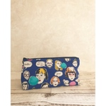  おしゃれなペンケース (青) ふでばこ ポーチ