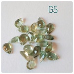 ∴天然石ビーズ∵ 宝石質トルマリンAAA  ペアシェイプファセットカット6×4mm  G5