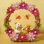 コスモス咲いたにゃん♪2wayリース