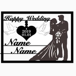 A3サイズ 切り絵 ウエルカムボード ウエディング⑤ 結婚式