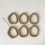 Matte Beige Geometric Pentagon Parts