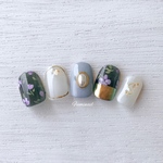 レトロ＊花柄ネイル