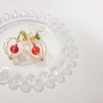 鬼灯のピアス (イヤリング)  クリア