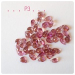∴天然石ビーズ∵ 宝石質トルマリンAAA  ペアシェイプファセットカット6×4mm  P3
