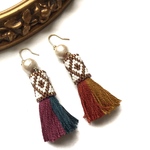 再販♡tassel × earrings（こっくりカラー）