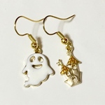 〈再販4〉🎃ハロウィン🎃アシンメトリー ハロウィンおばけピアス