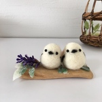 羊毛フェルト♡仲良しシマエナガの夫婦