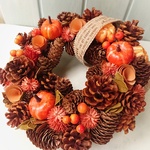 ハロウィーンのかぼちゃリース