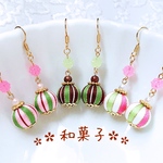巻き玉＊和菓子ピアス/イヤリング♡