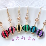 巻き玉＊彩ピアス/イヤリング♡
