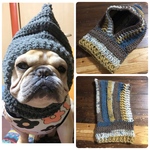 【完成品】 ピクシーハットスヌード