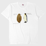 Tシャツ　ペンギンの親子