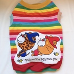 翌日発送★じゃりレインボータンクアップリケ首38胴58着丈35フレブル服小型犬フレンチブルドッグパグ服ボステリ服