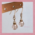 SWAROVSKIヴィンテージローズ♡ピアス／イヤリング
