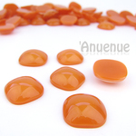 ベイクドカラーカボション 19mm 【Square /Orange】5個