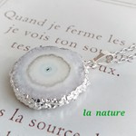 ☆一点もの☆ silver925 ソーラークォーツ セミロングネックレス  No.１