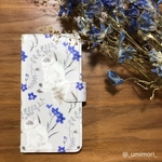 【全機種対応】スマフォケース/猫と植物柄＊iPhoneケース【受注生産】