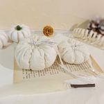 New再×3＊Cotton white pumpkin＊ホウキ付きA