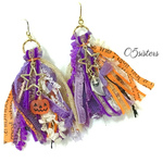 ハロウィン🎃大ぶりタッセルピアス／イヤリング